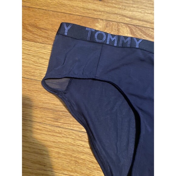 TOMMY HILFIGER WOMEN'S Mesh Insert Hipster PANTY with Signature Band, SIZE S - Picture 2 of 2